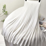 EMILIA – Elegante gonna plissettata a vita alta da donna