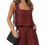 Completo da donna - Giacca elegante e pantaloncini - Tessuto leggero - Taglio moderno