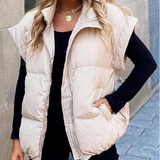 Gilet da donna – Trapuntato e imbottito – Vestibilità comoda – Chiusura con zip