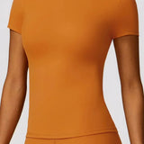 Completo sportivo da donna - Leggings modellanti e maglietta aderente - Traspirante ed elasticizzato