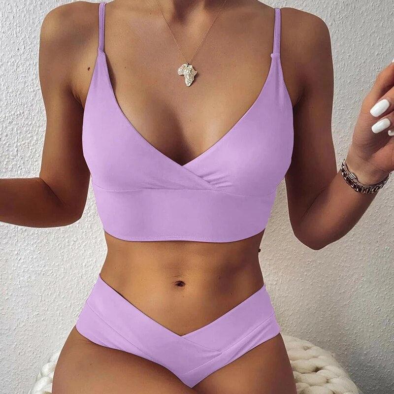 Bikini push-up da donna con volant - Seducente e dalla vestibilità perfetta