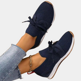 Sneakers da donna - Comode slip-on - Tessuto traspirante - Suola antiscivolo