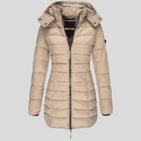 Alienor - Giacca trapuntata calda con cappuccio