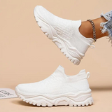 Sneakers da donna – Scarpe alte – Maglia morbida – Suola spessa – Facili da indossare