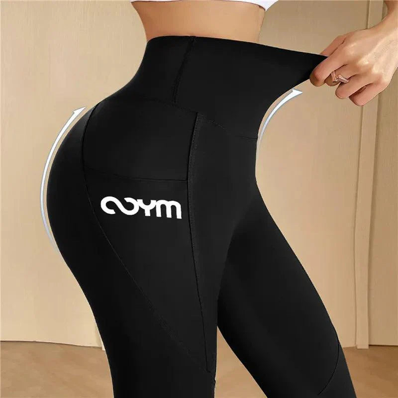 Leggings sportivi lunghi da donna - Vita alta, elastici e traspiranti