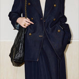 Blazer doppiopetto in twill