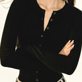 Cardigan corto in maglia slim fit