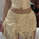 Completo minigonna a vita bassa con top a tubino elegante e solido