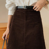 Minigonna vintage in velluto a coste