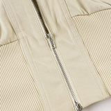 Giacca Utility con cintura e collo alto