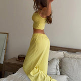 Set di due pezzi con pantaloni morbidi e rilassati