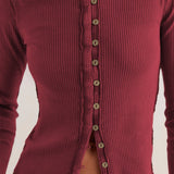 Cardigan a coste tinta unita