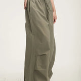 Pantaloni cargo sportivi elasticizzati in vita