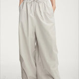 Pantaloni cargo sportivi elasticizzati in vita