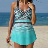 Set due pezzi di pantaloncini tankini sportivi