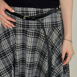 Gonna midi vintage in similpelle a vita alta