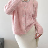 Cardigan in maglia slim fit con scollo a V