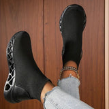 Sneakers da donna con calzino - Tessuto elasticizzato traspirante - Suola antiscivolo e confortevole