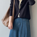 Cardigan a strati color block