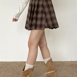 Gonna plissettata scozzese vintage