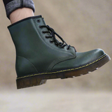 Stivali alti fino al ginocchio da donna - Vera pelle - Chiusura con lacci - Suola robusta e antiscivolo