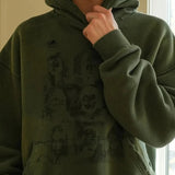 Felpa con cappuccio casual unisex hip hop