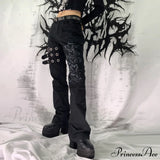 Pantaloni cargo a vita bassa con fasciatura