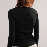 Cardigan a coste a maniche lunghe slim