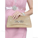 Pochette da polso nera da sera