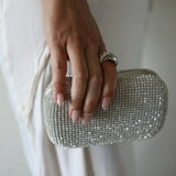 Pochette da sera in cristallo dorato da sposa