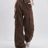 Jeans boyfriend larghi e graziosi verdi con bottoni