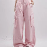 Jeans boyfriend larghi e graziosi verdi con bottoni