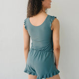 Tuta da donna – Taglio aderente – Scollo avvolgente – Asciugatura rapida – Tessuto traspirante