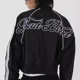 Giubbotto bomber retrò ricamato