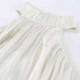 Blusa a maniche lunghe con spalle scoperte dal design unico