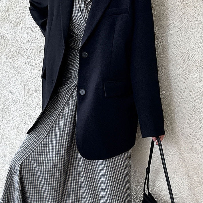 Blazer con spacco posteriore e vestibilità rilassata