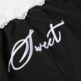 Pantaloni cargo con pannelli in pizzo stile street