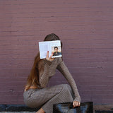 Completo due pezzi elegante e ordinato in stile scozzese