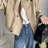 Giacca cargo corta casual ampia