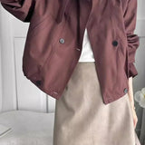 Giacca cargo corta casual ampia