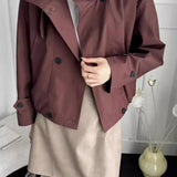 Giacca cargo corta casual ampia