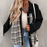 Mille - Giacca in denim alla moda con bottoni e maniche lunghe