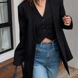 Blazer casual rilassato e aggraziato