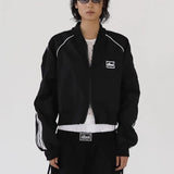 Giubbotto bomber retrò ricamato