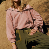 Felpa sportiva corta con coulisse