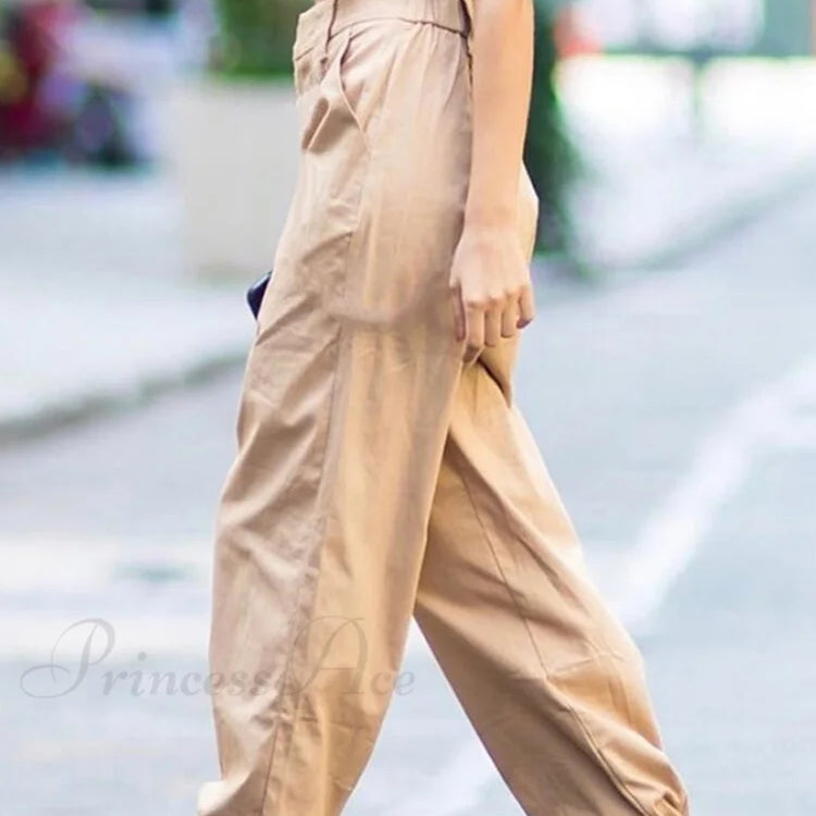 Pantaloni larghi streetwear con catena