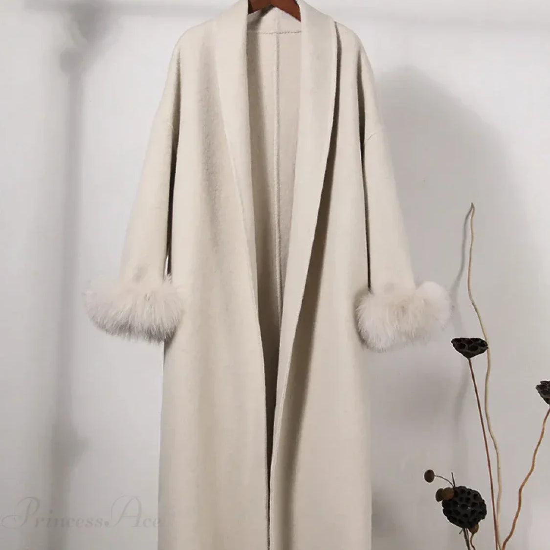 Soprabito elegante in lana marrone