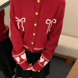 Cardigan con fiocco frontale dalla vestibilità rilassata