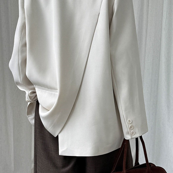 Blazer con spacco posteriore e vestibilità rilassata