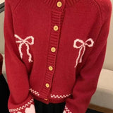 Cardigan con fiocco frontale dalla vestibilità rilassata